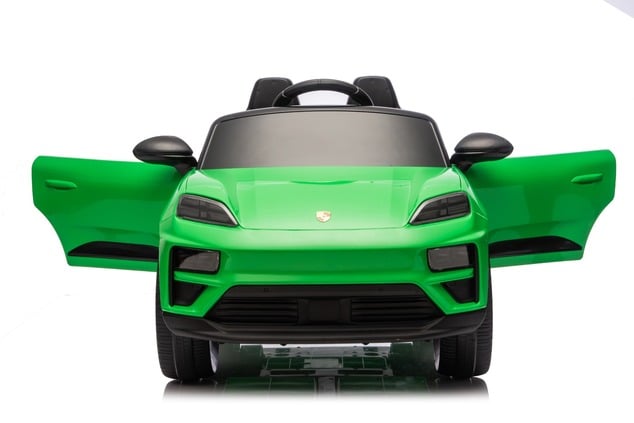 Electric Ride-on car Porsche Macan 12V Licensed with rear-wheel drive (Single seat), green, Lithium 
