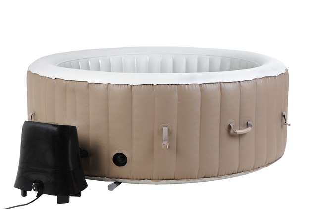 BeneoSpa NEW Portable Inflatable Bubble Spa, Hot Tube, Jacuzzi, Brown-White