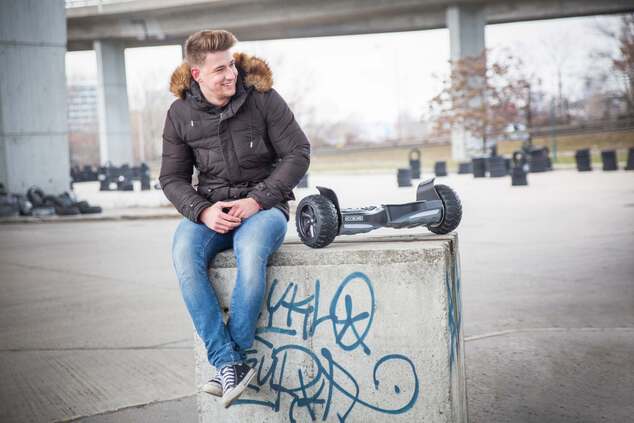 Hooboard - Premier hoverboard tout-terrain intelligent, gyropode, certifié UL, batterie LG