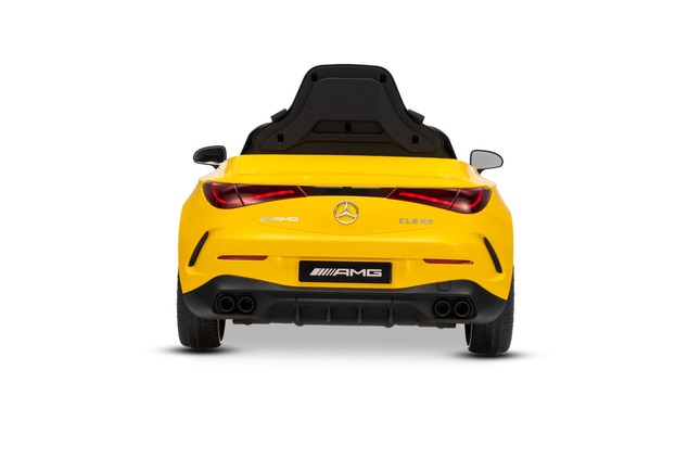 Electric Ride-on car Mercedes CLE 12V with rear-wheel drive, yellow, Single seater, Lithium battery,