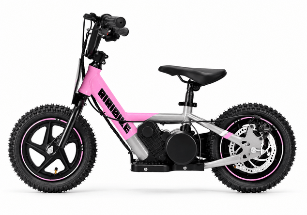 Elektrické odrážedlo 24 V, 100 W, 12" kola | Beneo Motors RIRIBIKE RTX3 S | Růžové