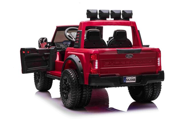 Electric Ride-On Toy Car Duty 24V red, Two-seater, 4X4 drive with high-performance 24V Engines and s