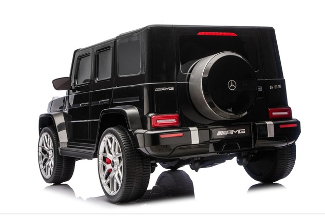 Electric Ride-on car Mercedes-Benz G63 AMG 4x4 Two-seater 24V, black, MP3 Player with USB/AUX and Bl