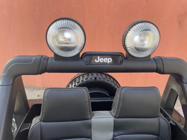 Electric Ride-On JEEP Wrangler, Green, Double Leather Seat, Radio with Bluetooth and USB Input, 4x4 