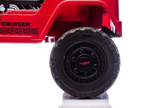 Electric Ride-on car Toyota FJ Cruiser XXL with 4x4 drive, licensed (Two-seater), red, Portable lith