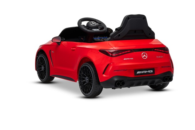 Electric Ride-on car Mercedes CLE 12V with rear-wheel drive, red, Single seater, Lithium battery, LE