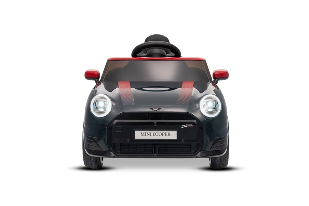 Electric Ride-on car Mini Cooper 12V, black, MP3 Player with USB and Bluetooth connection, 2.4 GHz r
