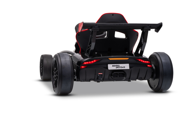 Drift kart elettrico per bambini 24 V | Beneo Motors Drift Car | Nero | 2 × 200 W | Batteria al litio