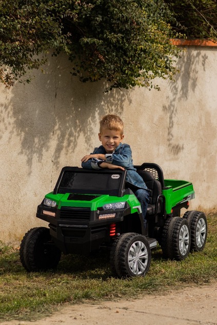 Farm electric car RIDER 6X6 24V with 4-wheel drive 4 X 100W, 24V/7Ah battery, EVA wheels, Suspension