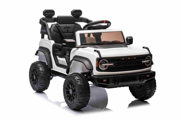 Electric Ride-On Car Ford Bronco with Rear-Wheel Drive, Licensed (Single-Seater), White, Lithium Bat