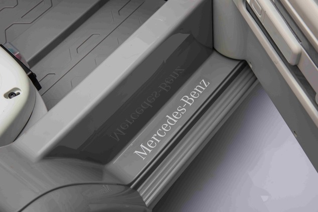 Electric Ride-on car Mercedes-Benz EQG 12V, grey, LED underlighted body parts, Functional front and 
