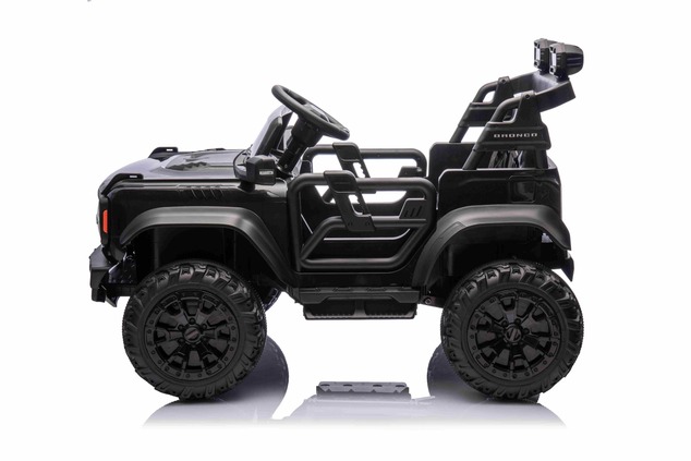 Ford Bronco XL elektrische kinderauto met achterwielaandrijving, gelicentieerd (tweezitter), zwart, 