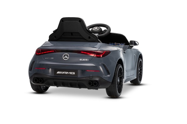 Electric Ride-on car Mercedes CLE 12V with rear-wheel drive, grey, Single seater, Lithium battery, L