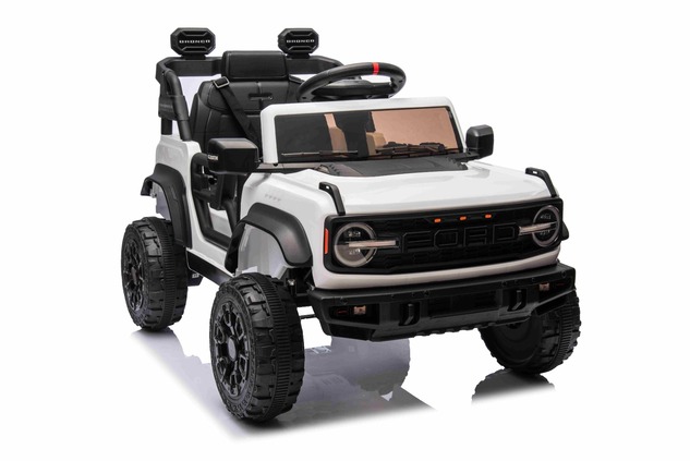 Electric Ride-On Car Ford Bronco with Rear-Wheel Drive, Licensed (Single-Seater), White, Lithium Bat