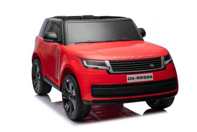 Electric Ride-on car Range Rover Model 2023, Two Seater, Red, Leatherette Seats, Radio with USB Inpu