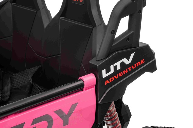 Auto elettrica per bambini T-REX Ride 4x4 24V | 2 posti | Rosa | Lettore MP3 con ingresso USB/AUX | 