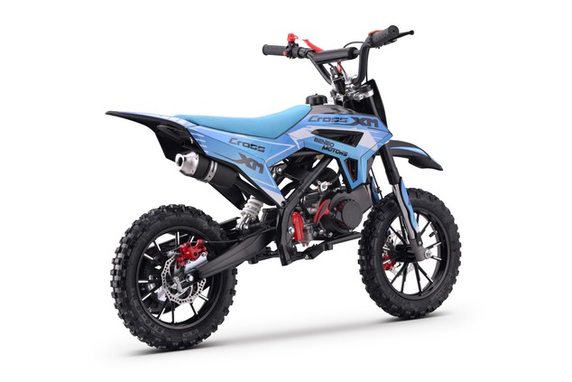 Kids Petrol Dirt Bike 50cc | Beneo Motors CROSS XM Blue | Ages 4–8 | Speed Limiter