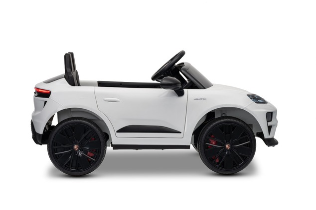 Electric Ride-on car Porsche Macan 12V Licensed with rear-wheel drive (Single seat), white, Lithium 