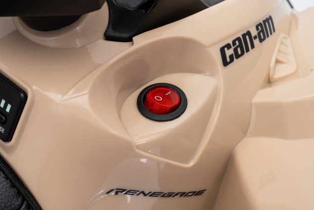 Dětská licencovaná elektrická mini čtyřkolka 25 W | Can-Am Renegade RS | Lithiový akumulátor 7,2 V | Khaki