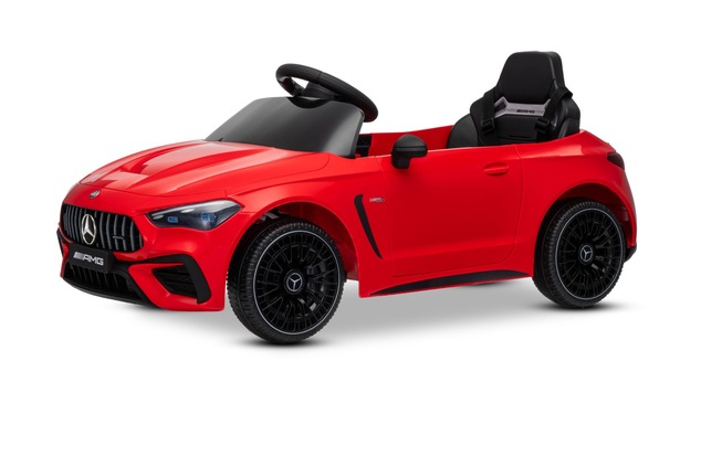 Electric Ride-on car Mercedes CLE 12V with rear-wheel drive, red, Single seater, Lithium battery, LE