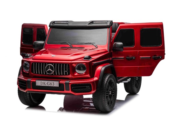 Electric Ride-on car Mercedes-Benz G63 AMG 4x4² Two-seater 24V, Red painted, MP4 Player with USB/AUX