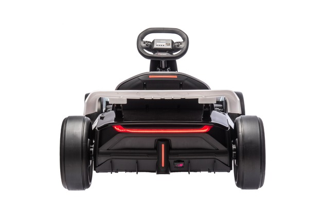 Licensed ride-on Drift Kart AUDI 24V, white, LED lights, 2 x 150W Motor, Drift mode with a speed of 