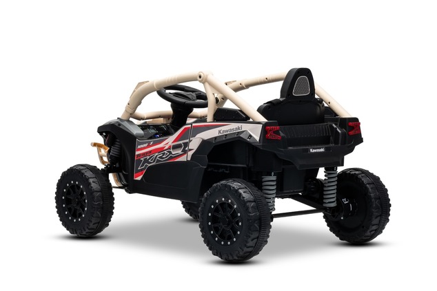 Electric Ride-on car Kawasaki TERYX KRX 1000 12V, khaki, single seat, rear axle suspension, 2.4 Ghz 