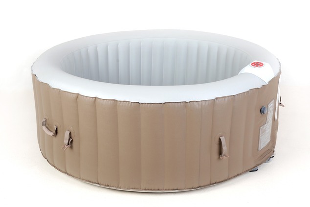 BeneoSpa spa gonfiabile portatile con bolle, jacuzzi, marrone e bianco