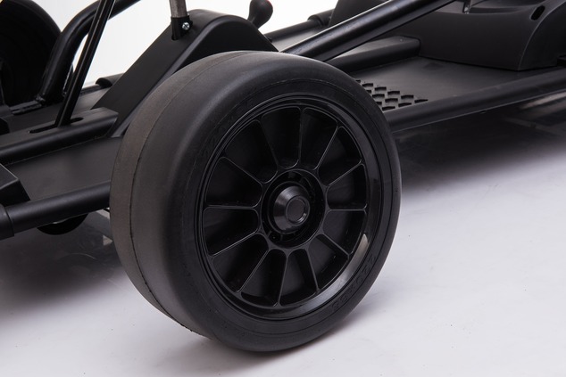 Drift Kart DRIFT-CAR 24V, White, Smooth Drift wheels, 2 x 350W Motor, Drift mode at 13 Km / h, 24V B