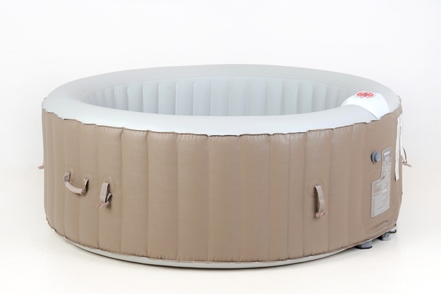 BeneoSpa spa gonfiabile portatile con bolle, jacuzzi, marrone e bianco