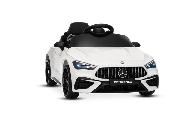 Electric Ride-on car Mercedes CLE 12V with rear-wheel drive, white, Single seater, Lithium battery, 