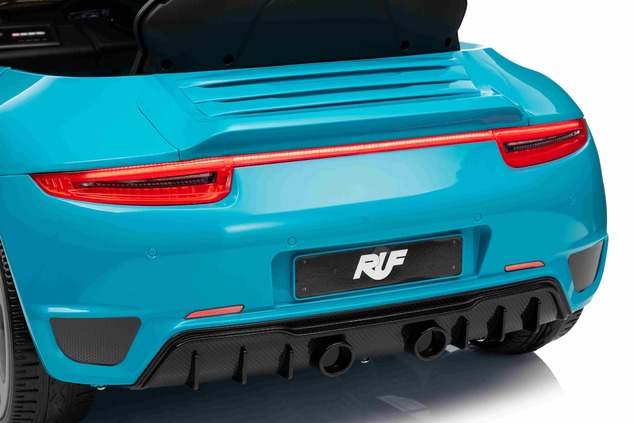 Electric Ride-on car RUF GT 12V, blue, Opening doors, 2.4 GHz remote control, LED lights front and r