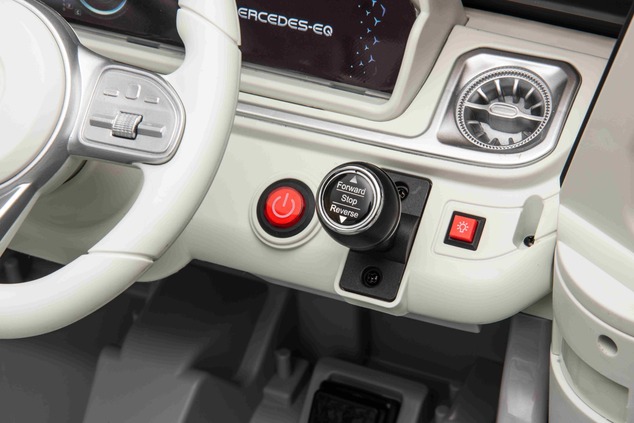 Electric Ride-on car Mercedes-Benz EQG 12V, grey, LED underlighted body parts, Functional front and 