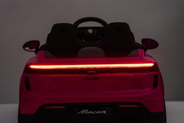 Electric Ride-on car Porsche Macan 12V Licensed with rear-wheel drive (Single seat), pink, Lithium b