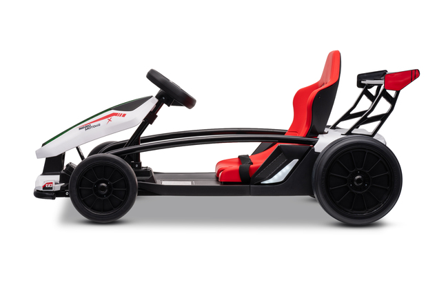 Drift kart elettrico per bambini 24 V | Beneo Motors Drift Car | Bianco | 2 × 200 W | Batteria al litio