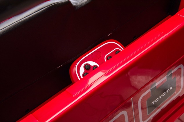 Electric Ride-on car Toyota FJ Cruiser XXL with 4x4 drive, licensed (Two-seater), red, Portable lith