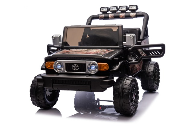 Electric Ride-on car Toyota FJ Cruiser XXL with 4x4 drive, licensed (Two-seater), sand-black, Portab