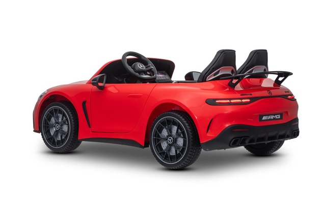 Electric Ride-on car Mercedes GT63 AMG 24V with 4x4 drive, red, Two-seater, Adjustable driver's seat