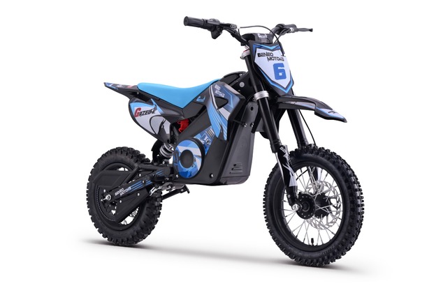 Kids Electric Dirt Bike 1000W | Beneo Motors Gazelle Blue | Ages 6–10 | Speed Limiter