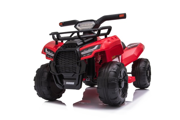 Electric QUAD MINI 6V, Red, MP3 player with USB / AUX input, 1 X 25W Engine, 6V / 4Ah battery, funct