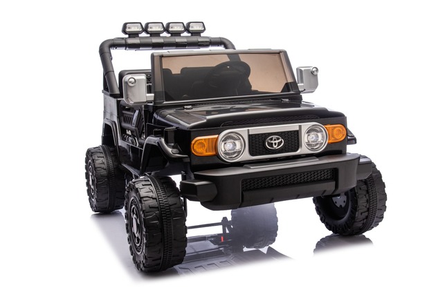 Electric Ride-on car Toyota FJ Cruiser XXL with 4x4 drive, licensed (Two-seater), black, Portable li