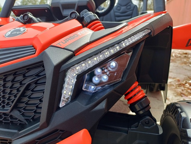 Electric Ride-on car Can-am Maverick One-seater with 4X4 drive, Orange, Independent suspension, 2.4