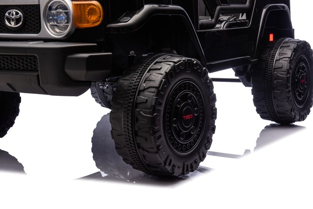 Electric Ride-on car Toyota FJ Cruiser XXL with 4x4 drive, licensed (Two-seater), black, Portable li