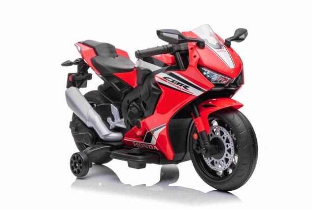 Electric Motorbike HONDA CBR 1000RR, Licensed, 12V battery, Leatherette seat, Plastic wheels, 30W En