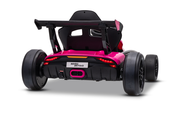 Drift kart elettrico per bambini 24 V | Beneo Motors Drift Car | Rosa | 2 × 200 W | Batteria al litio