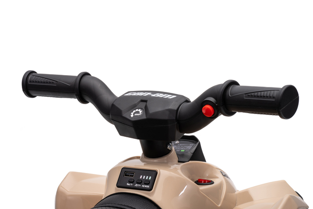 Dětská licencovaná elektrická mini čtyřkolka 25 W | Can-Am Renegade RS | Lithiový akumulátor 7,2 V | Khaki