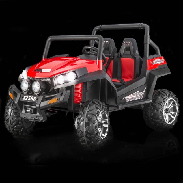 Electric Ride-On Toy Car RSX Red - 2.4Ghz, buggy 2X 12V/7Ah, 4 X MOTOR, remote control, two-seats in