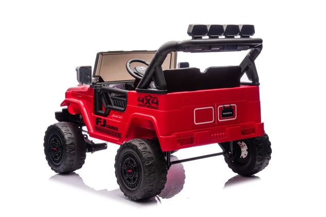 Electric Ride-on car Toyota FJ Cruiser XXL with 4x4 drive, licensed (Two-seater), red, Portable lith