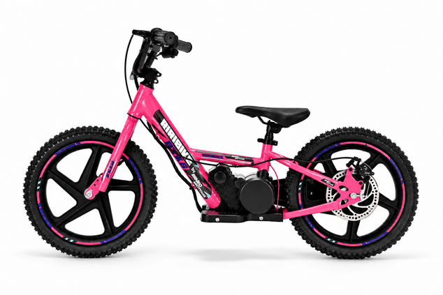 Elektrické odrážedlo 24 V, 250 W, 16" kola | Beneo Motors RIRIBIKE RTX6 | Růžové