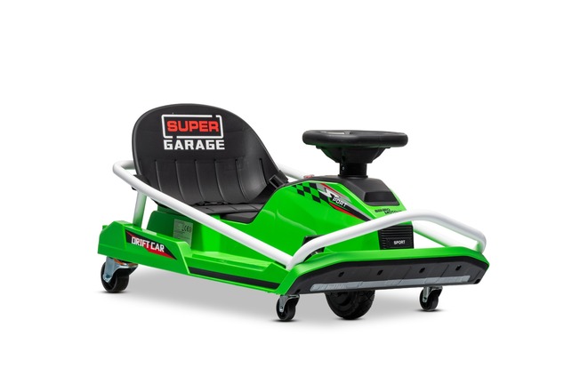 Drift kart elettrico 24V | Beneo Motors | Verde | Motore brushless 300 W | Batteria al litio | Modal